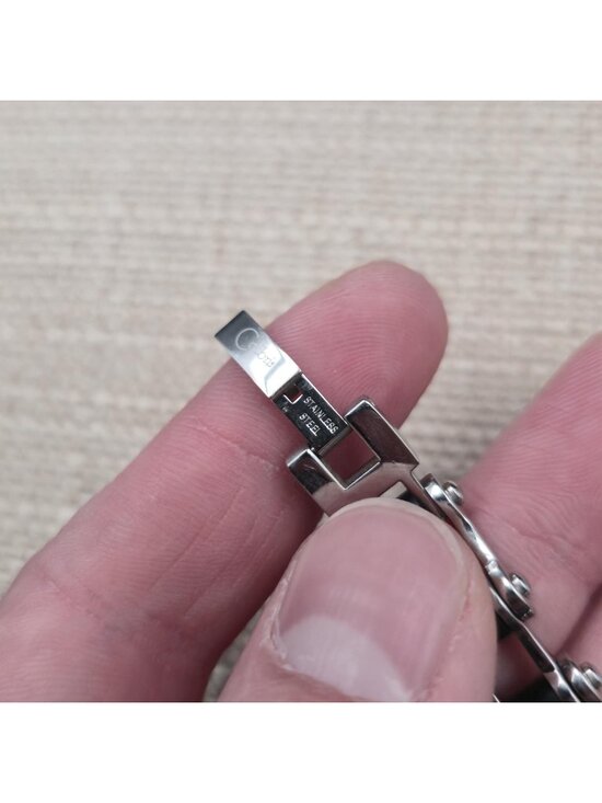 7 Inch Stainless Steel Colibri Frank Love Jean Chain Bracelet A7319 - Picture 4 of 7